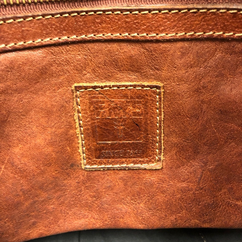 Frye Leather Tote Bag with Front Pockets - Picture 10 of 13